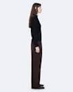 Leonie Mid-Rise Satin Wide-Leg Trousers