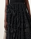 Jen Tulle Asymmetric Maxi Skirt