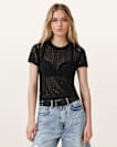 Karma Crochet Stevie Slim Fit T-Shirt