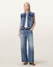 Mav Studded Denim Waistcoat
