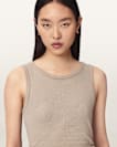 Katarina Boat Neck Slim Fit Tank Top