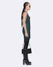 Vee Leather Dress