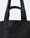 Leather tote bag