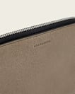 Lena Hex Leather Zip Wallet