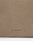 Pinked edge leather bi fold wallet