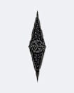 Jett Printed Diamond Silk Scarf