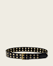 Nyla Double Eyelet Leather Belt