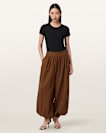 Harrie Linen Blend Baggy Fit Trousers
