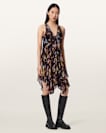 Gretel Asymmetric Tiered Midi Dress