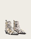 Jane Buckle Pointed Leather Boots