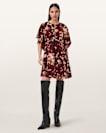 Xena Floral Print Mini Dress