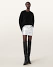 Renai Leather Mini Skirt