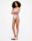 Elisa Ruched Bandeau Swimsuit