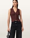 Cruz Ribbed Knitted Waistcoat