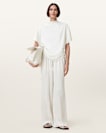 Leslie Satin Short Sleeve Top