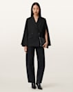 Luna Double Breasted Cape Blazer