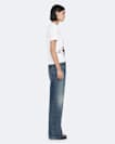 Vintage Indigo Nico Low-Rise Wide-Leg Jeans