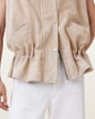 Sofi Relaxed Fit Leather Gilet