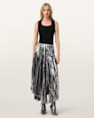Jax Pleated Midi Skirt