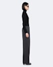 Leonie Mid-Rise Satin Wide-Leg Trousers