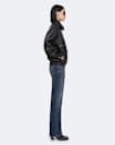 Elisa Leather Bomber Jacket