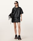 Krindle Leather Mini Skirt