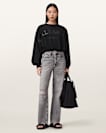 Biggy Logo Print Cropped Sweatshirt