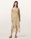 Samia Linen Lace Midi Dress
