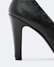 Hand stitch almond toe court shoes