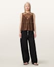 Clara Lace Trim Sleeveless Top