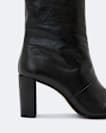 Low pull on heeled boot