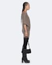 Ellie Asymmetric Knitted Cotton Mini Dress