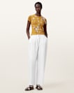 Ellie Floral Print Mesh T-Shirt