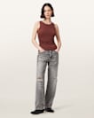 Katarina Boat Neck Slim Fit Tank Top