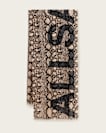 Flow Snake Print Logo Pareo Scarf