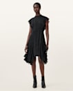 Fleur Textured Asymmetric Hem Dress