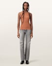 Rina Crew Neck Sleeveless Tank Top