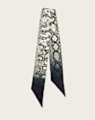 Flow Snake Print Logo Headscarf