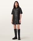 Rock Leather Mini Dress