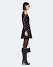 Split sleeve midi dress