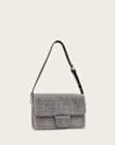 Ondine Croc-Effect Nubuck Shoulder Bag
