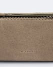 Pinked edge leather pencil case