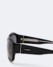 Wrapped oval sunglasses