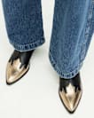Dellaware Pointed Leather Western Boots
