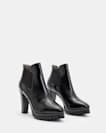 Sarris Patent Leather Block Heel Boots