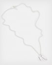 Logo Tag Sterling Silver Charm Necklace
