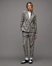 Bea Woven Checked Skinny Fit Trousers