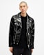 Badwan Slim Fit Leather Biker Jacket