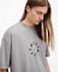 Fraktur Logo Print Oversized T-Shirt