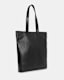 Yuto Embossed Logo Leather Tote Bag